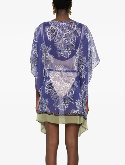 Shop Etro Dresses Blue In 蓝色的