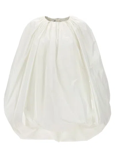 Stella Mccartney Cape Mini Dress Dresses White In 白色的