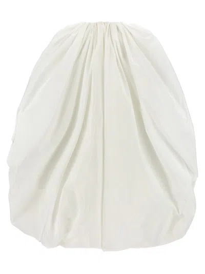 Stella Mccartney Cape Mini Dress Dresses White In 白色的