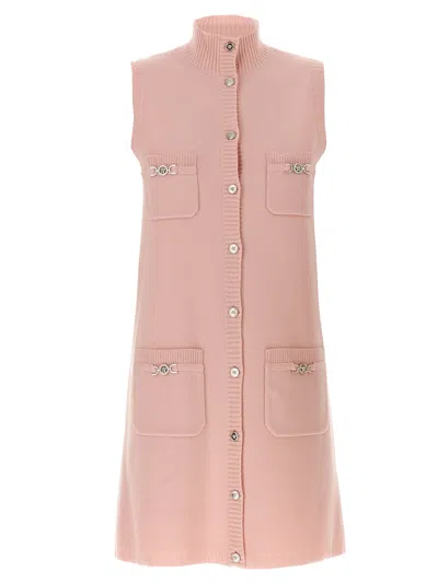 Shop Versace 'medusa '95' Dress In Pink