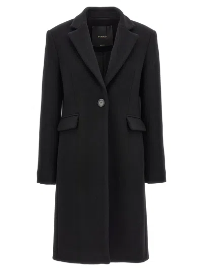 Shop Pinko 'cambogia' Coat In Black