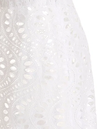 Giambattista Valli White Gonna Lunga Macram In White