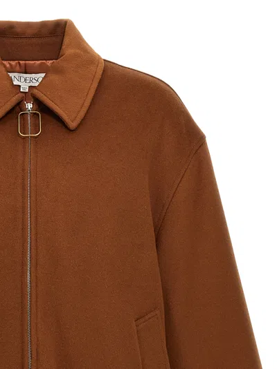 Jw Anderson J.w.anderson 'wire Puller' Short Coat In Brown