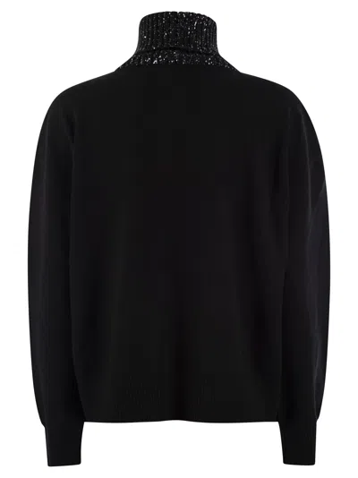Fabiana Filippi Turtleneck Sweater In Black