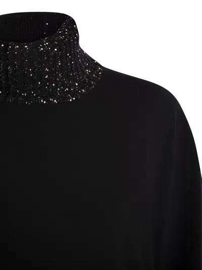 Fabiana Filippi Turtleneck Sweater In Black