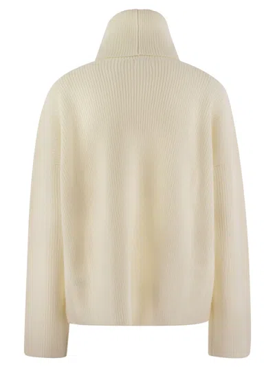 Fabiana Filippi Suéter Con Cuello Alto - Blanco In White