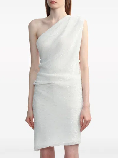 Iro One-shoulder Cotton-blend Minidress In White