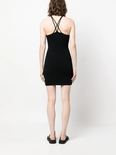 Iro Black Black Halterneck Short Dress In Black