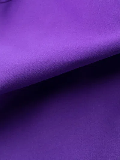 P.a.r.o.s.h Parosh Feathered Mini Dress In Purple