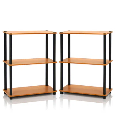 Furinno Turn-n-tube 3-tier Compact Multipurpose Shelf, Set Of 2