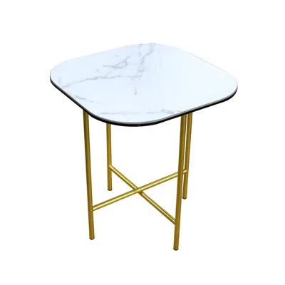 Creative Images Ceramic Top + Golden Metal Frame