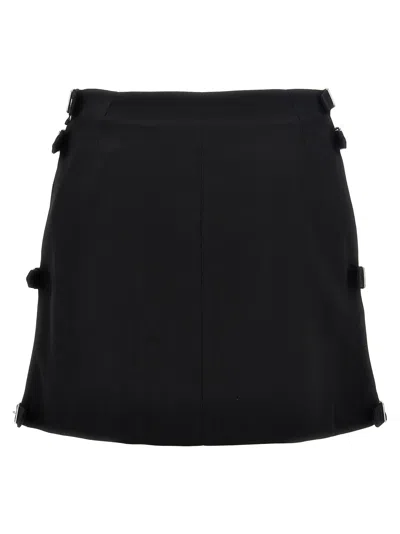 Courrèges Courreges 'multi Sangle Wool Mini' Skirt