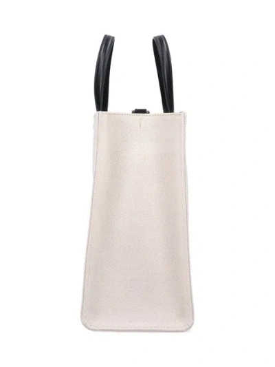Givenchy G-tote Medium Shopping Bag In Canvas In White
