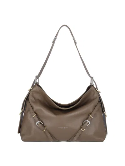 Shop Givenchy Women Voyou' Midi Handbag In Brown