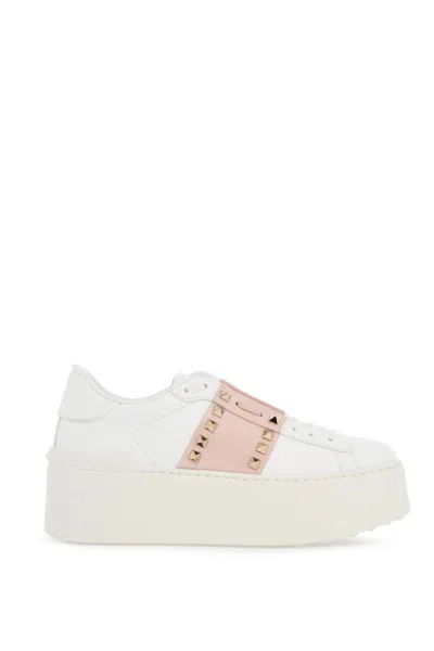 Shop Valentino Garavani Open Rockstud Untitled Sneakers Women In Multicolor