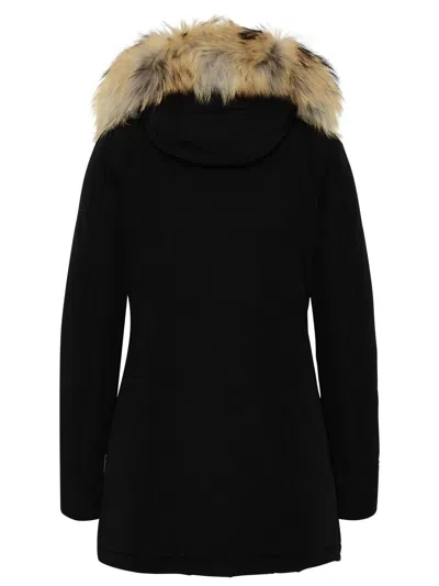 Woolrich Parka Arctic Con Pelliccia Removibile Nero In Black