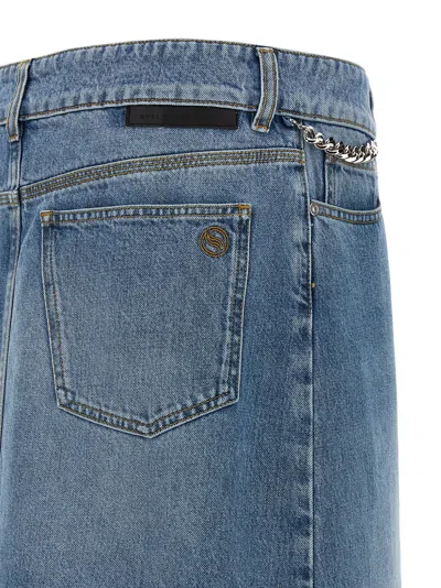 Stella Mccartney Stella Mc Cartney Woman Denim Skirt 6 D02403 In 浅蓝色