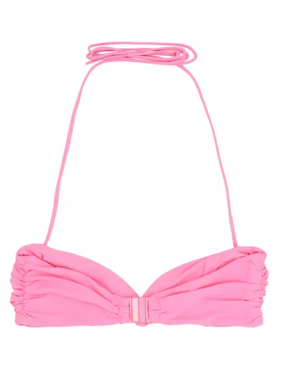 Magda Butrym Knotted Bandeau Top Halter Neck In 粉色的