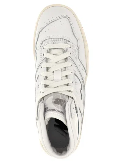 New Balance High-top Sneakers With Contrast Sole And Perforated Detailing In White