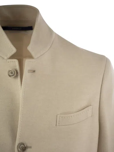 Fedeli Single-breasted Blazer In Sand