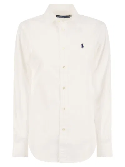 Polo Ralph Lauren Classic Long Sleeves Button Front Shirt Clothing In White