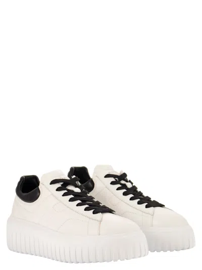 Hogan Sneaker H-stripes In White/black