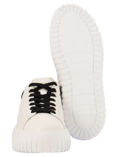 Hogan Sneaker H-stripes In White/black