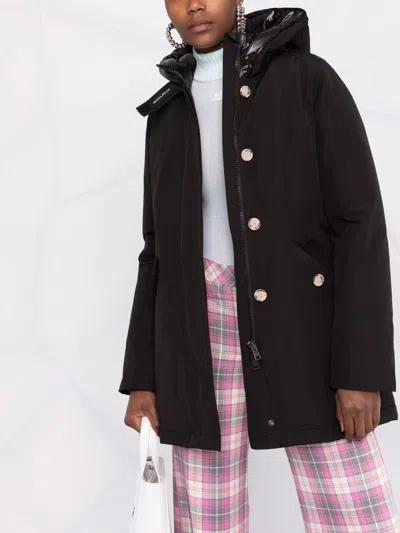 Woolrich John Rich & Bros Artic Parka In A Cotton Blend In Black