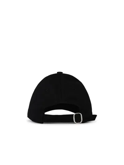 Shop Off-white Off White 'arrow' Black Cotton Baseball Cap