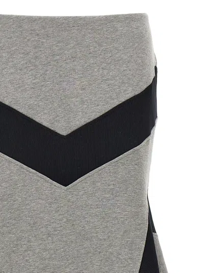 Attico Asymmetrical Maxi Skirt In Gray