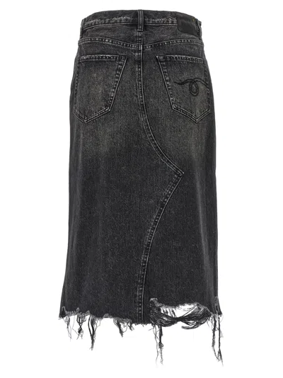 R13 Black Jesse Skirt In Black