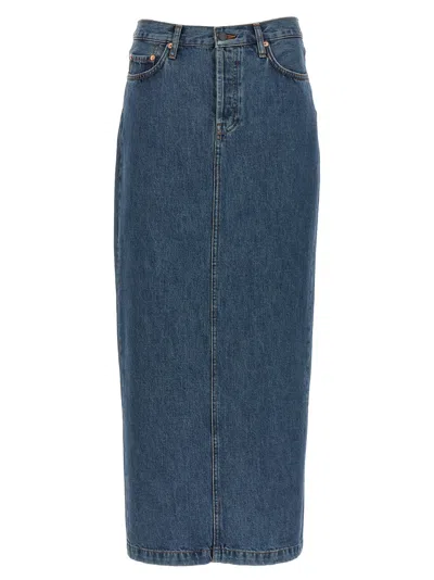 Wardrobe Nyc Column Skirts Blue In Blue