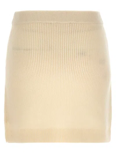Michael Michael Kors Knitted Skirt Skirts White In 白色的