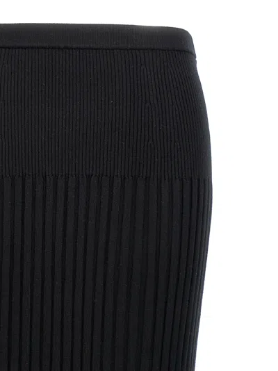 Proenza Schouler Ribbed Skirt Skirts Black In 黑色的