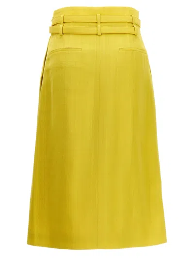 Jil Sander 66 Skirts Yellow In Green