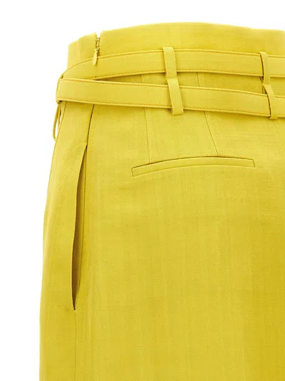 Jil Sander 66 Skirts Yellow In Green