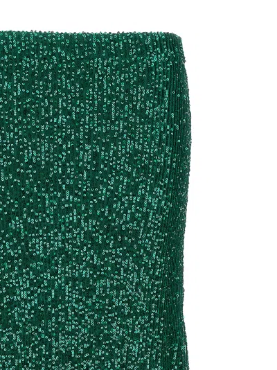 Le Twins Green Maria Cristina Long Skirt In Green