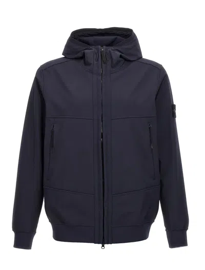 Shop Stone Island Coats Blue