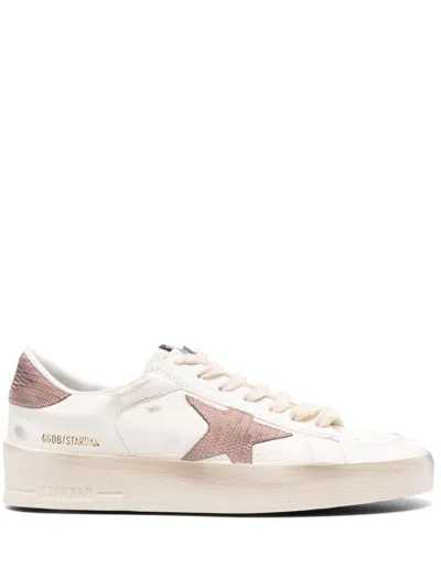 Shop Golden Goose Stardan Leather Sneaker In Pink