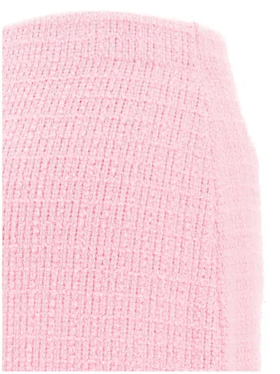 Shop Self-portrait Self Portrait 'pink Jewel Button Knit Mini' Skirt