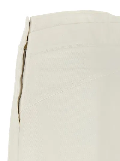 Shop Loewe Deconstructed Skirt In White