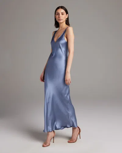 Voz V-neck Slip Sleeveless Dress In Cornflower