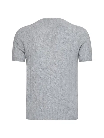 Shop Polo Ralph Lauren Sweaters In Soft Grey Melange