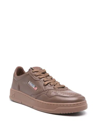 Shop Autry "medalist" Sneakers In Brown