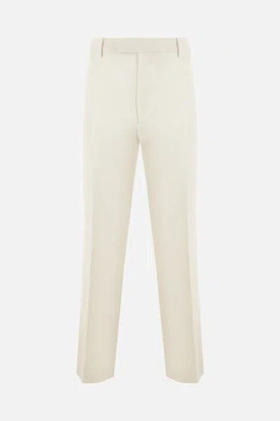 Shop Gucci Trousers In Beige