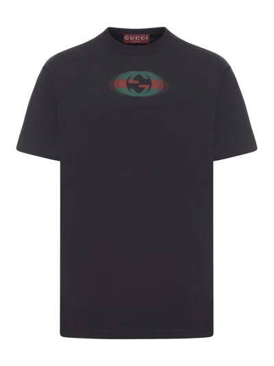 Shop Gucci Tshirt In Black