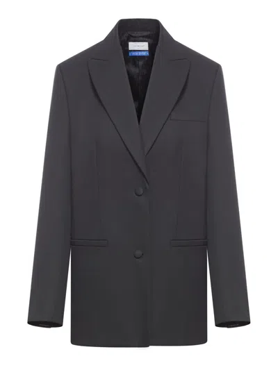 Off-white Off White Wool Jacket In Black