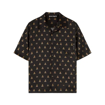 Shop Palm Angels Shirts In Brown