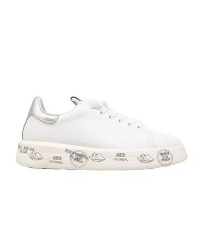 Shop Premiata Sneakers In White