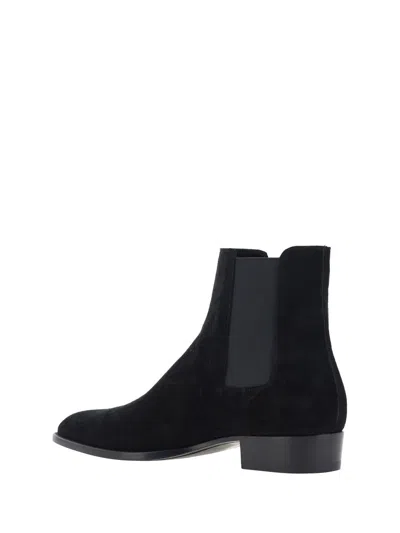 Shop Saint Laurent Boots In Black